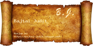 Bajtai Judit névjegykártya